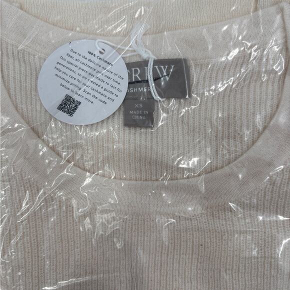 J.Crew Ribbed featherweight cashmere T-shirt - Picture 7 of 9